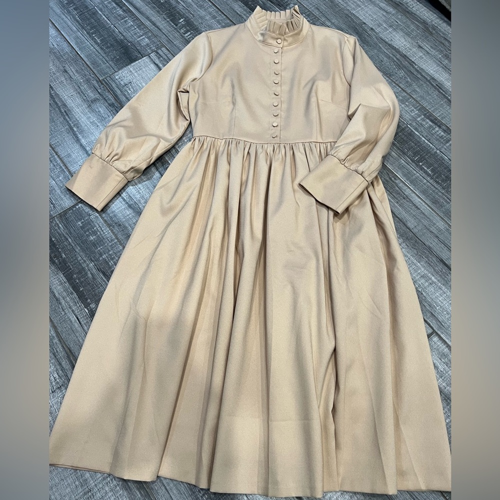 Modest Cream dress